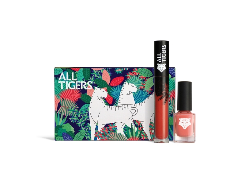 All Tigers set flytande läppstift 683 + nagellack 196 (8 ml + 11 ml)