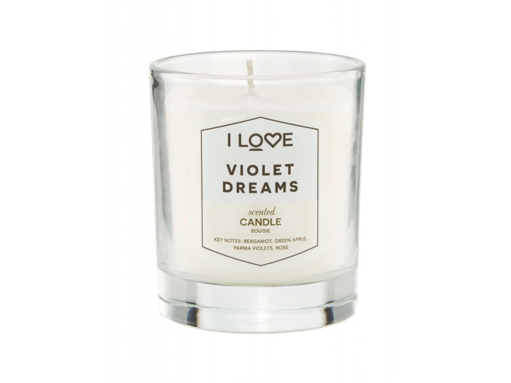 I love ... Signature Collection duftlys 160 g (Bergamot, Green Apple, Parma Violets, Rose)