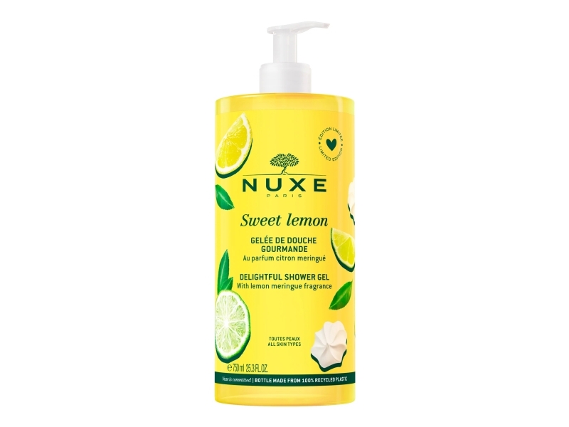 Nuxe Sweet Lemon Cleansing Shower Gel For All Skin Types 750 Ml
