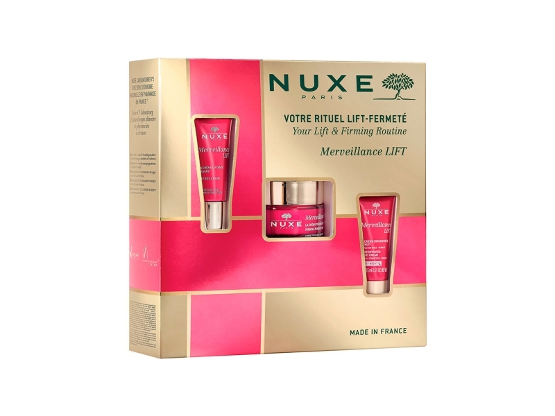 Nuxe Firmness Routine Set Vegan Firming Day Cream For Face 50 Ml Vegan Lifting Eye Cream 15 Ml Vegan Lifting Night Cream For Face 15 Ml