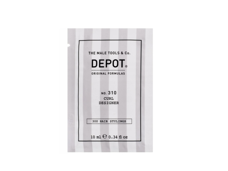 Depot 300 Hair Styling No. 310 Uv Filter Hair Styling Cream, Fleksibelt Hold 10 Ml Til Mænd