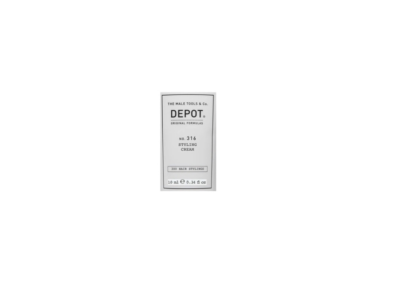 Depot Hair Stylings No. 316 Med Uv-Filter, Hårstylingcreme Medium Hold 10 Ml (Til Mænd)