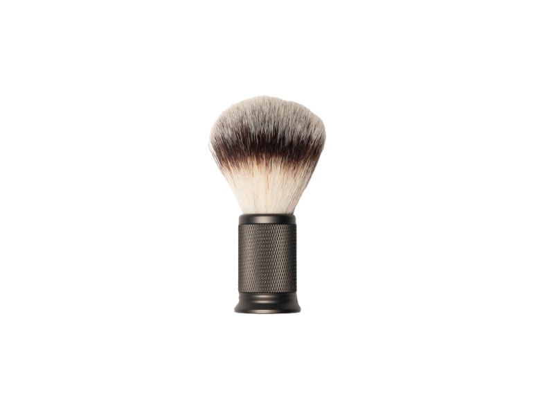 Depot Accessories No. 734 vintage borste för ansiktshår av konstfiber, antracit metall | Hårvård - Rakning och skäggvård - Rakskum och gel för rakning | GameStuff
