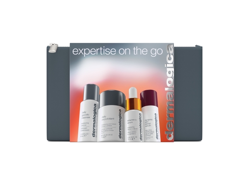 Dermalogica Expertise On The Go Set: Daily Glycolic, Cleansing, Cleansing Gel (30 Ml) + Daily Microfoliant (13 G) + Biolumin-C (10 Ml) + Dynamic Skin