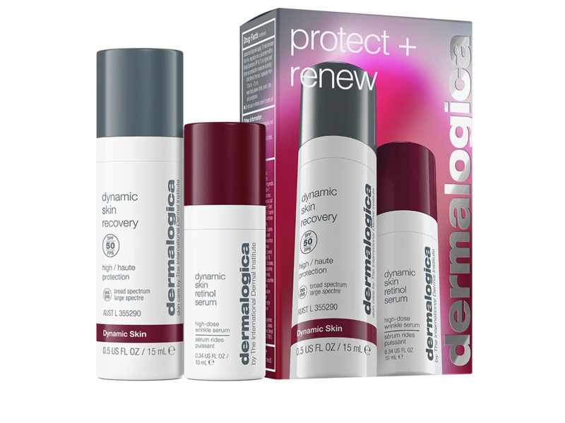 Dermalogica Protect + Renew Set: Dynamic Skin, Retinol, Anti-Rynke Serum (10 Ml) + Spf 50 (15 Ml) Unisex