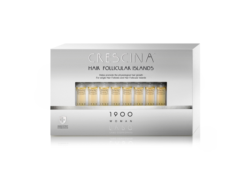 Labo Crescina Follicular Islands 1700 serum til vækststimulering i ampuller, til hovedbund, til kvinder, 20 stk