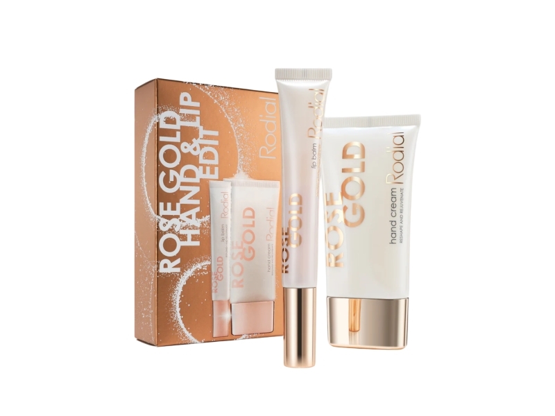Rodial Set: Rose Gold Rejuvenating Hand Cream 40 Ml + Rose Gold Lip Balm 10 Ml