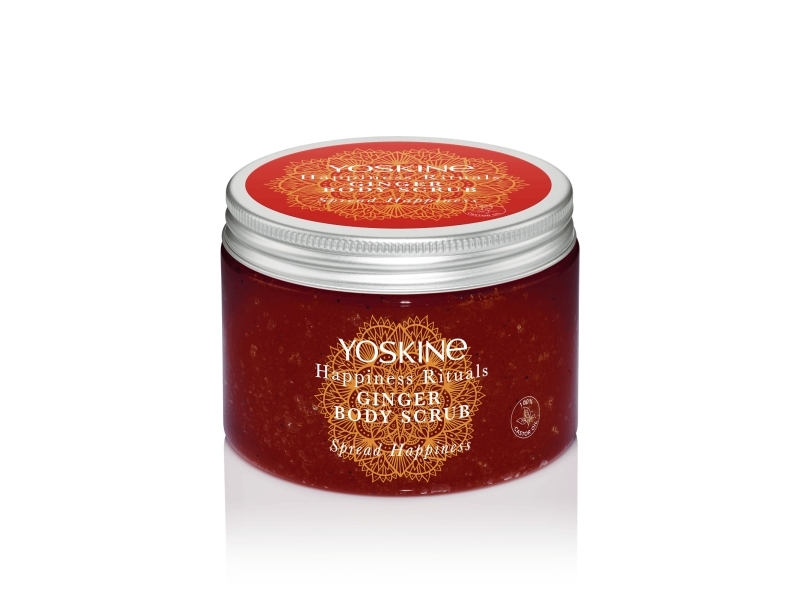 Yoskine Happiness Rituals Zucker-Ingwer Körperpeeling 300G
