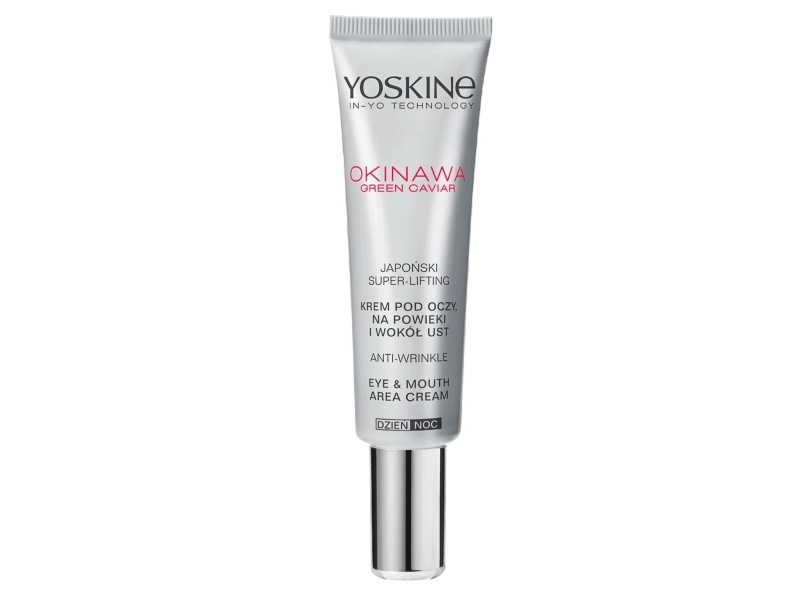 YOSKINE Okinawa Green Caviar øjencreme til øjenlåg og omkring munden dag & nat 15 ml