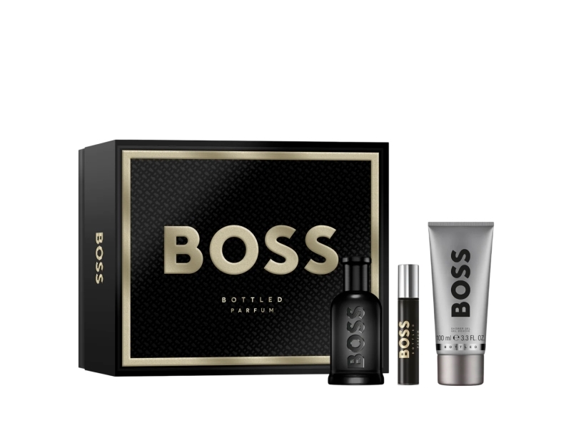 Boss Boss Bottled Parfum 100 ml + Parfum MINI 10 ml + SG 100 ml (man)