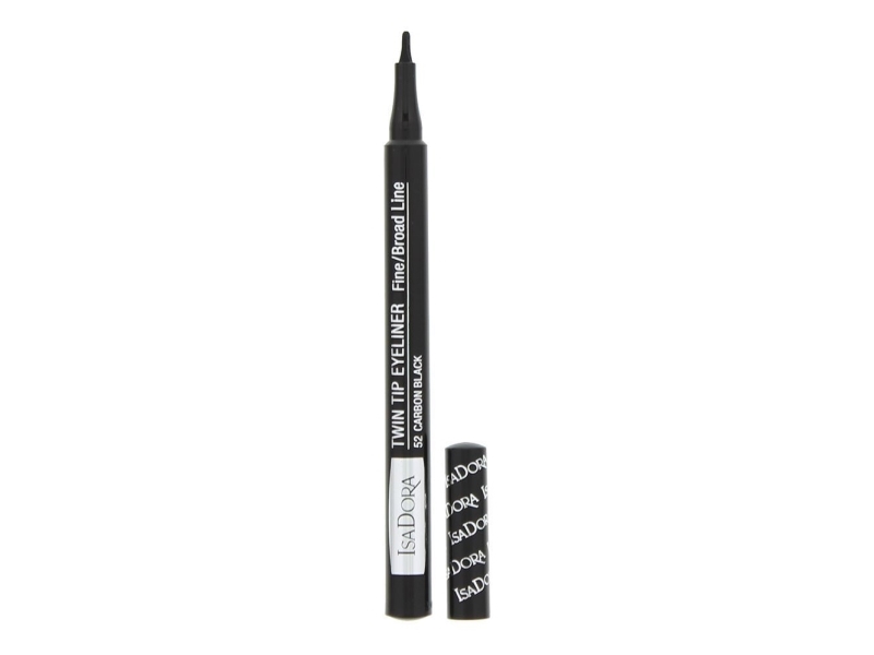 IsaDora Twin Tip flydende eyeliner 52 Carbon Black 1 ml