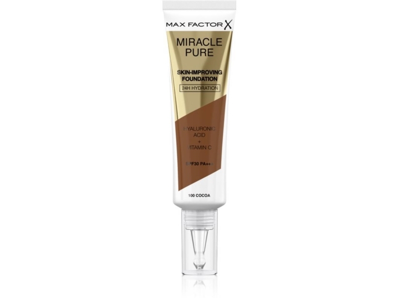 Max Factor Miracle Pure Skinimproving Foundation Spf30 30 Ml 100 Cocoa | Smink - Smink märken - Max Factor | GameStuff
