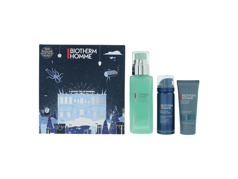 Biotherm Biotherm Homme Aquapower Advanced Gel 75Ml + Rasierschaum 50Ml + Gesichtswasser 40Ml