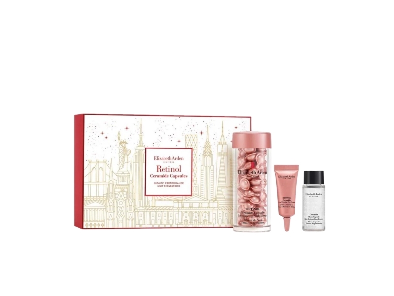 Elizabeth Arden Retinol & Ceramide set: serumkapsler 60 stk + øjencreme 5 ml + water cream 15 ml