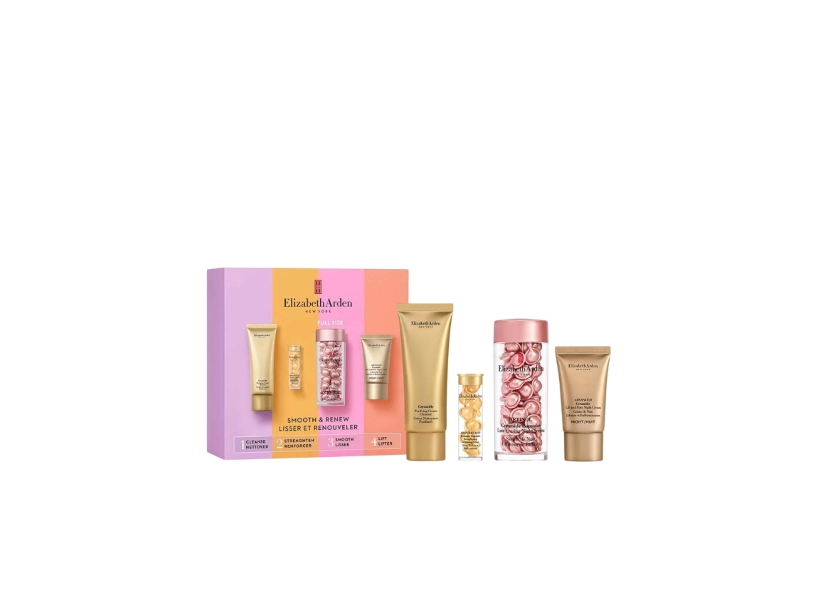Elizabeth Arden Ceramide-set: Cleansing Cream 50 ml + Advanced Ceramide Lift & Firm Night Cream 15 ml + Restores Serum Capsules 7 st + Retinol/Ceramide