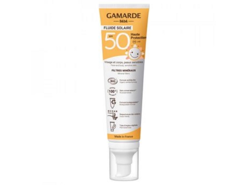 Gamarde Bébé Sun Fluid Spf50 High Protection Organic 100Ml