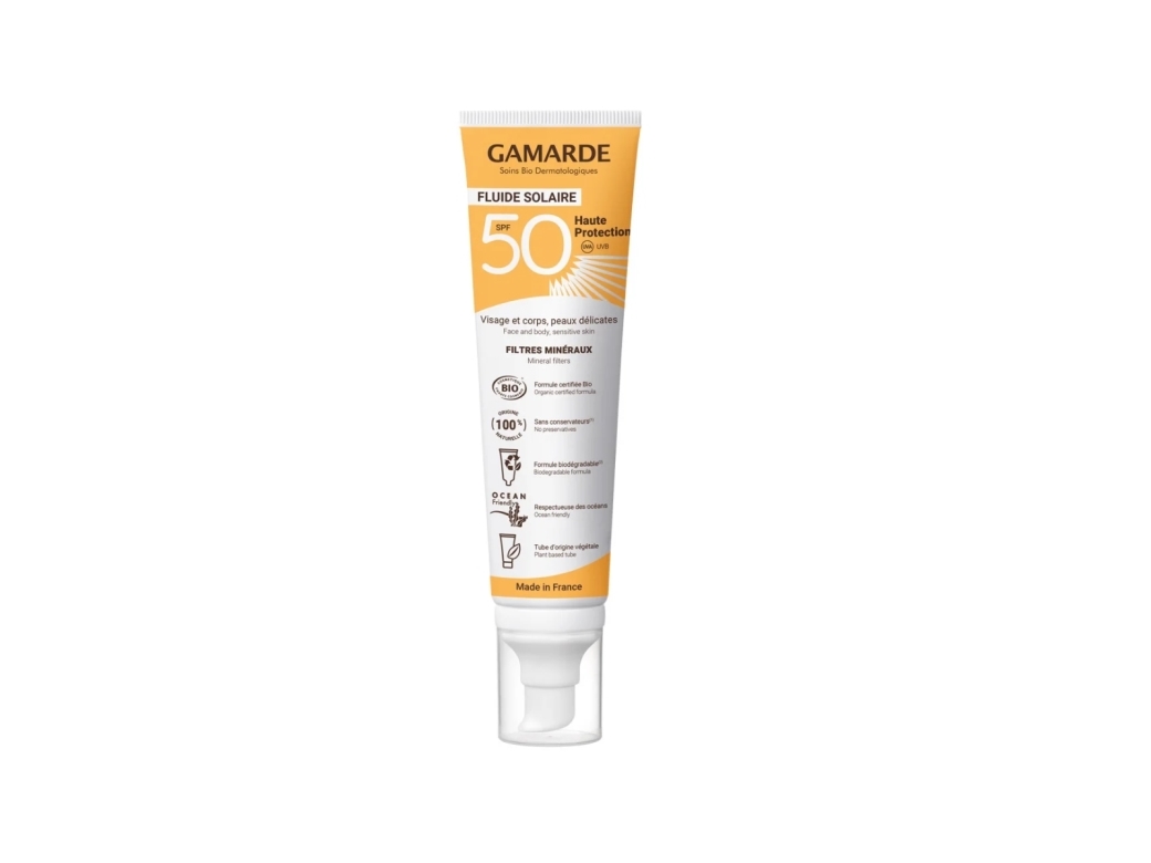Gamarde Sun Care Fluid High Protection Spf50 Organic 100Ml