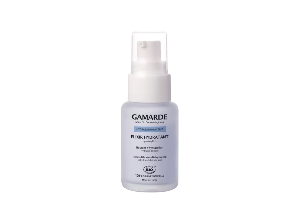 Gamarde Bio-Cosmetics Moisturizing Elixir With Aloe Vera, Hyaluronic Acid And Hazelnut Oil 30Ml