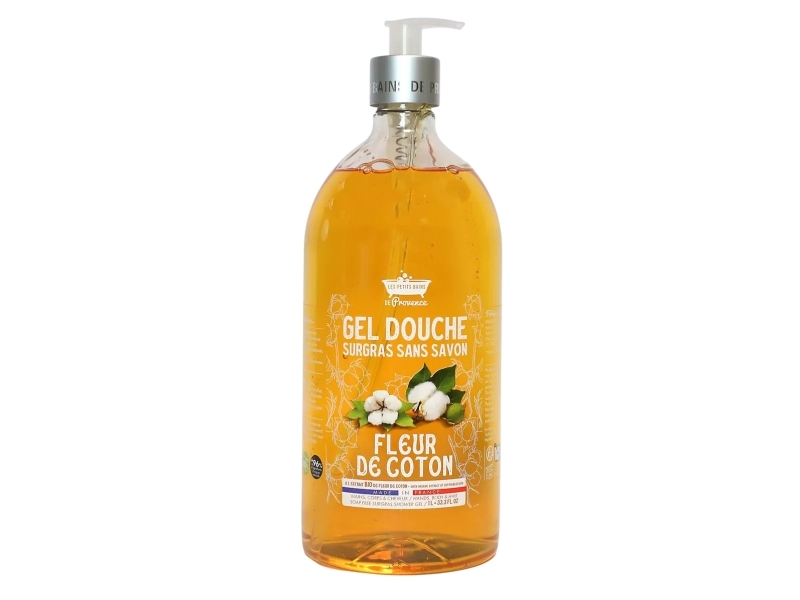 Les Petits Bains De Provence Shower Gel Without Soap Flower Cotton 1L