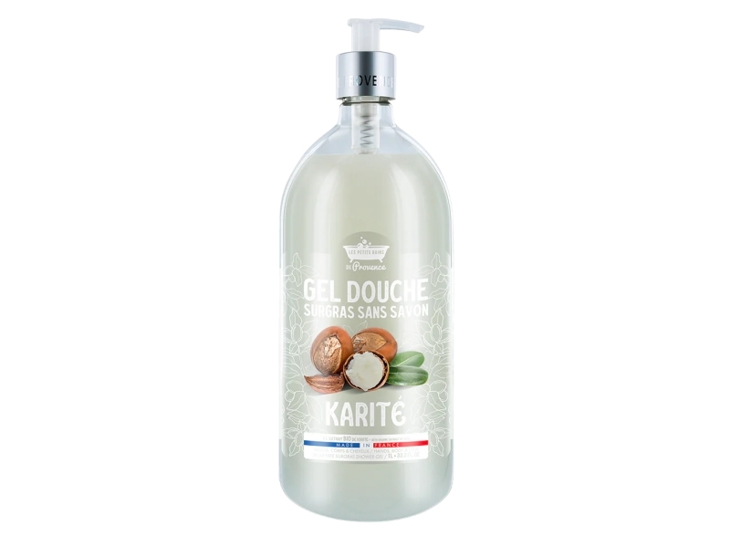 Les Petites Bains De Provence Karité Duschgel Til Sensitiv Hud 1000 Ml