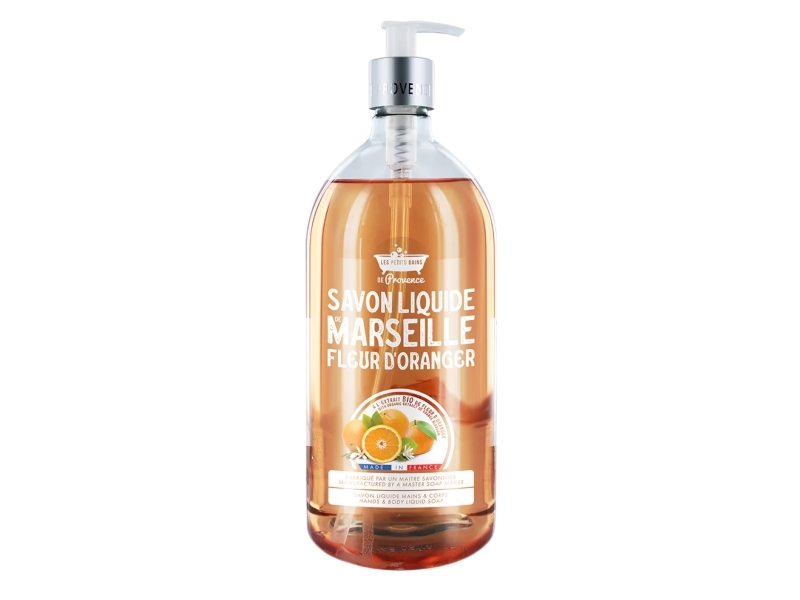 Les Petites Bains de Provence, Marseille, Orange Blassom, Liquid Soap, For Hands & Body, 1000 ml Unisex