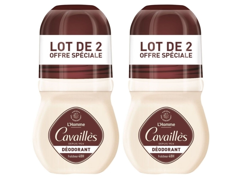 Nuxe Set Duo, Roge Cavailles, 48h Ochrony, Deodorantti roll-on, miehille, 2 szt., 50 ml