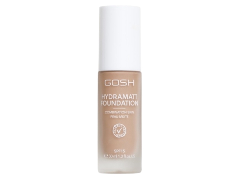 Gosh Foundation With Spf 15 For Light And Dark Skin Vegan Mattifying Makeup For Dry, Sensitive And Oily Skin - 012N