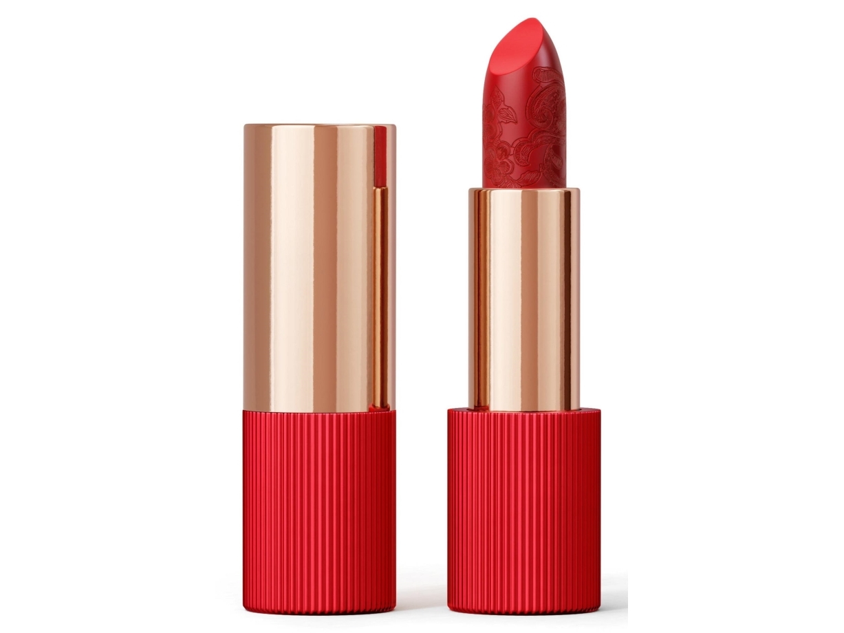 La Perla Poppy Red Matte Silk Lipstick