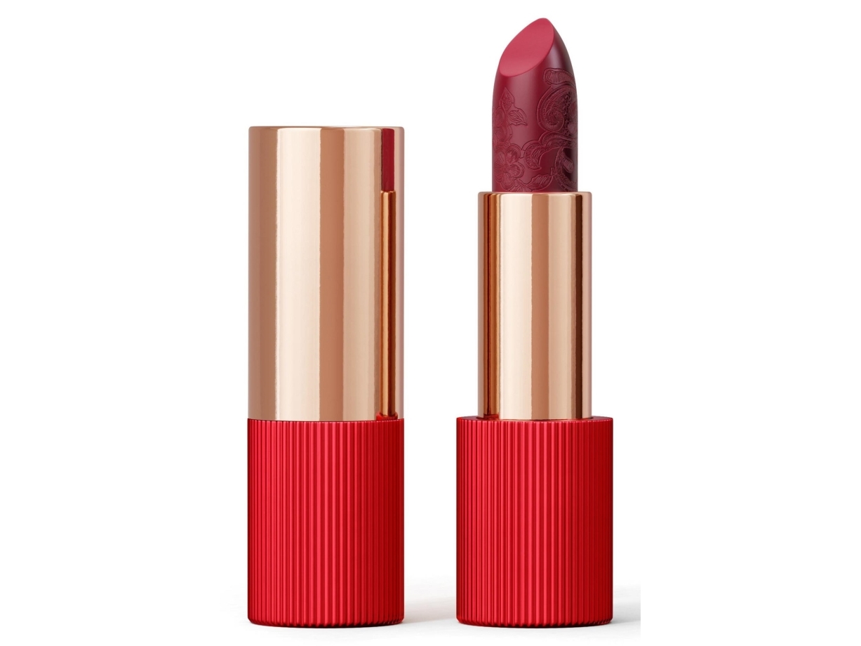 La Perla Cherry Red Matte Silk Lipstick