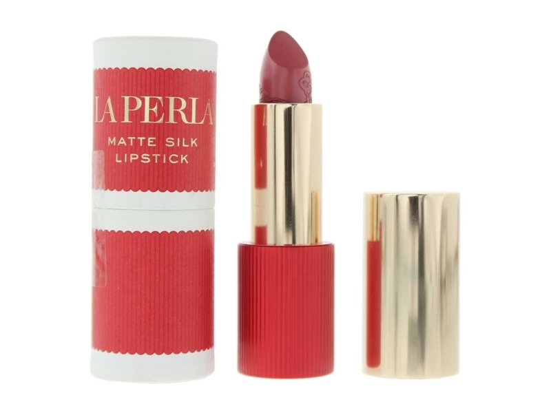 La Perla Matte Silk Lipstick Rosewood Red 3.5G