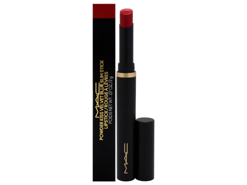 Mac Powder Kiss Velvet Blur Cream Lipstick 889 Ruby, 2 G
