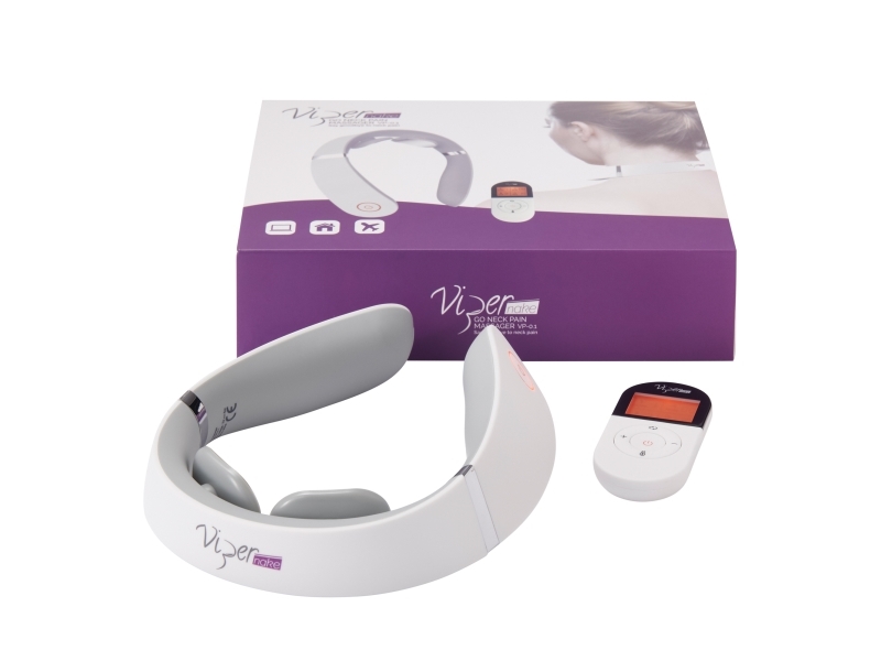 Masažuoklis R-Go Tools Viperpharm, Vipernake Go Neck Pain, Wireless With An Ergonomic Design, Massagers, For Neck, Vp-0.1, Baltas, Unisex, Adult Unis