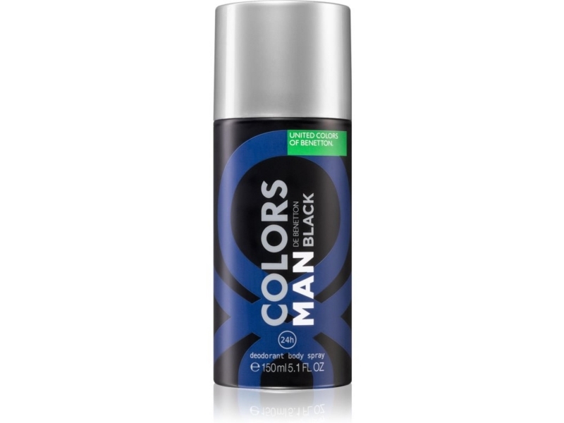 Benetton Colors Man Black Antiperspirant deodorant spray Spicy 150 ml | Unisex-dofter - Unisex deodoranter | GameStuff