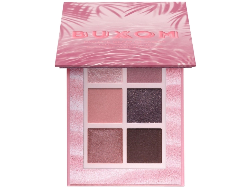 Buxom Dolly's Glam Getaway øjenskyggepalette, 6 nuancer, 7,2 g