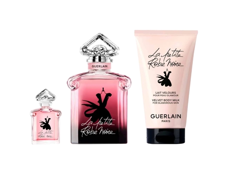 Guerlain-sæt: La Petite Robe Noire Intense Eau de Parfum til kvinder 50 ml + 5 ml + La Petite Robe Noire Intense hydrerende bodylotion 75 ml