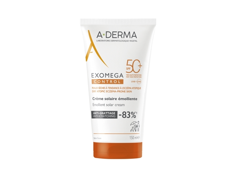 A-Derma, Exomega Control, Emollient, Cream, For Face & Body, SPF 50+, 150 ml Unisex