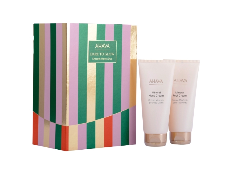 Ahava Dare To Glow Set: Dead Sea Water, Hydration, Handcreme 100 Ml + Mineral, Nährende Fußcreme 100 Ml (Für Frauen)