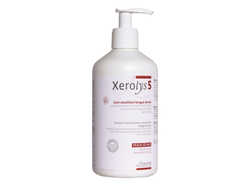 Lab Lysaskin Xerolys 5 Body Emulsion Protects & Hydrates For Face & Body 500 Ml