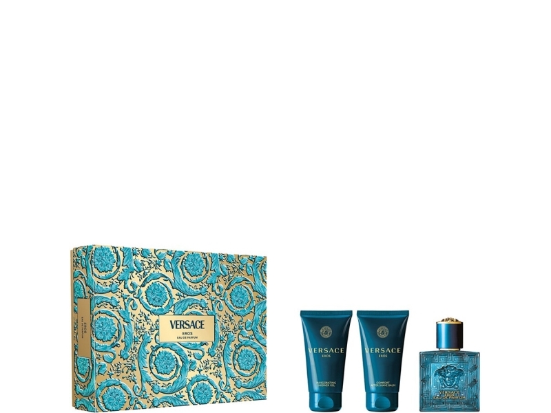 Versace Eros Gift Set Eau De Toilette Spray 50Ml Shower Gel 50Ml After Shave Balm 50Ml