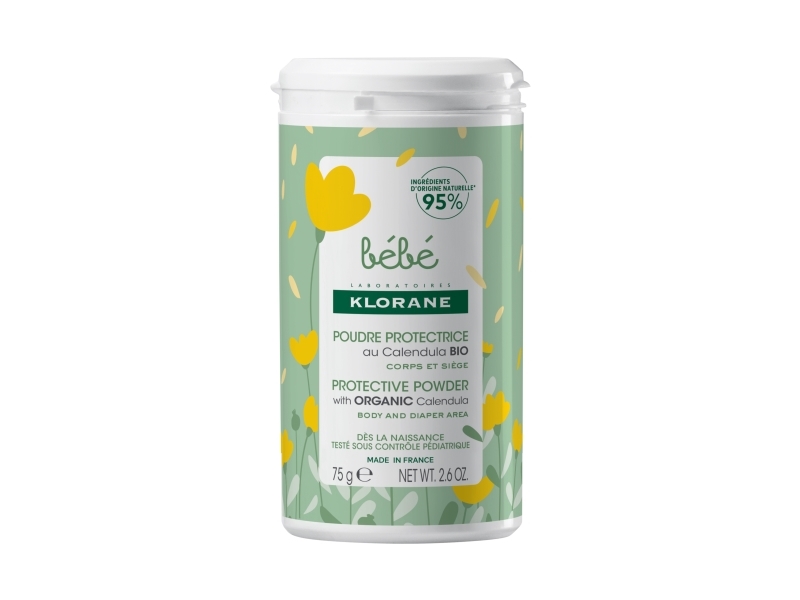 Klorane Baby beskyttende body powder, 75 g til børn