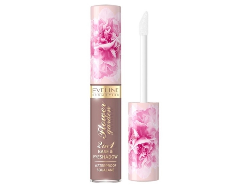 Eveline Flower Garden Base & Øjenskygge Waterproof Liquid Shadows 2-I-1 Nr. 3 6,5 Ml