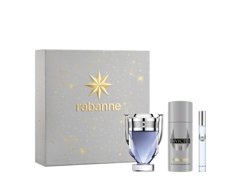 Paco Rabanne Invictus Set für Herren Eau de Toilette + Deodorant 150 3 Pc - Image 3