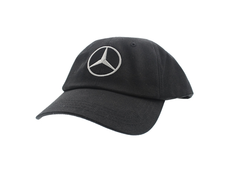 Mercedes-Benz, Juodas Cap, Logo Detail, Rubber Cap, Juodas