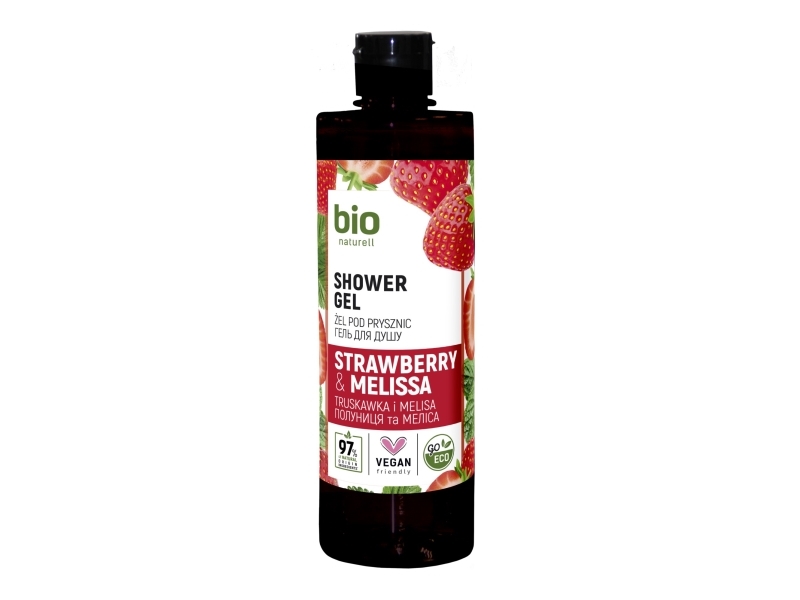 Elfa Pharm Bio Naturell Creamy Shower Gel Strawberry And Melissa 473 Ml