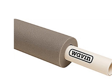 Wavin Tigris MP rör 16x2,0 - Tigris MP rör 16x2,0 mm med 20 mm isolering grå, 50 m
