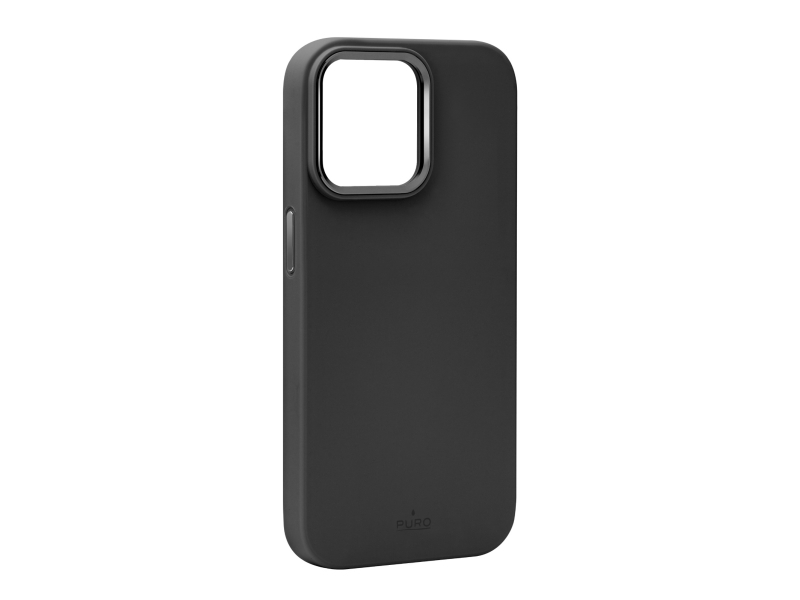 Puro Icon Mag Pro Magsafe Silikonhülle Für Iphone 15 Pro Max - Schwarz
