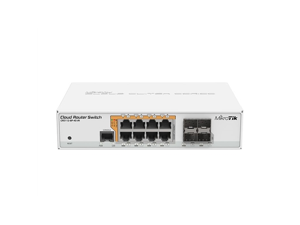Mikrotik Crs112-8P-4S-In Netværksswitch Gigabit Ethernet (10/100/1000) | Poe Hvid