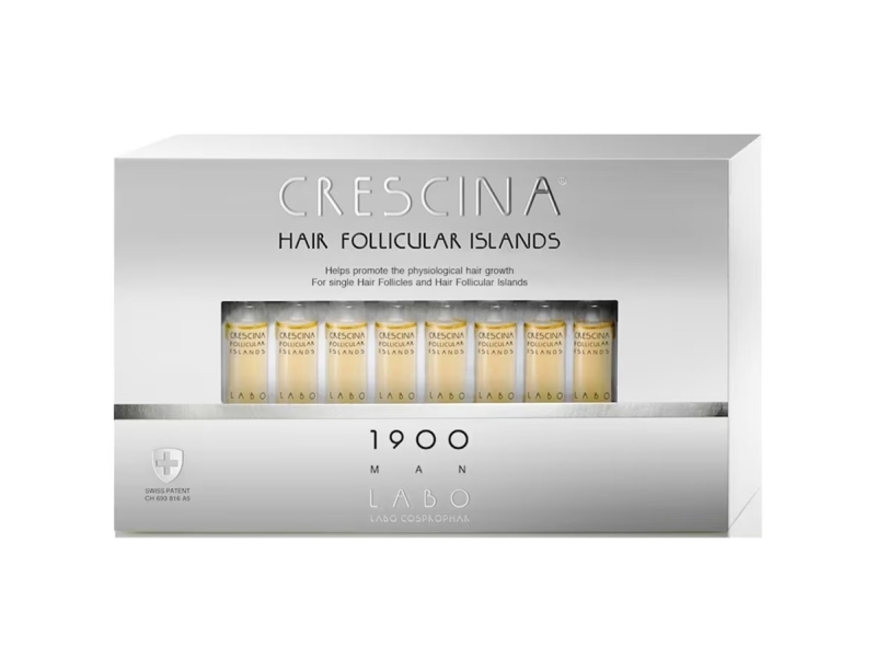 Labo Set Labo Suisse Crescina Follicular Islands 1900, tillväxtstimulerande serumampuller för hårbotten, för män, 20 st | Hudvård - Ansiktsvård - Serum | GameStuff