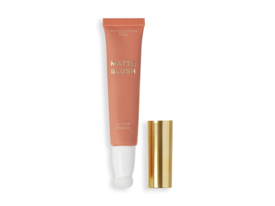 Revolution Pro Iconic Matte Cream Blush Wand Sultry Peach Lightweight Formula Softfocus Matte Effect Easytouse Applicator 15Ml