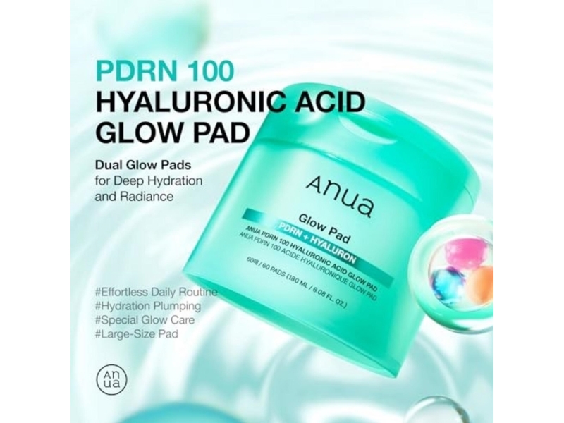 Anua, Glow, Vegan, Hydration, Both in the morning and evening, Peel-Off Pads, 60 pcs | Rengöring - Avtorkning - Ansiktsvävnader | GameStuff